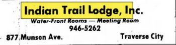 Indian Trail Lodge - June 1977 Indian Trail Ad (newer photo)